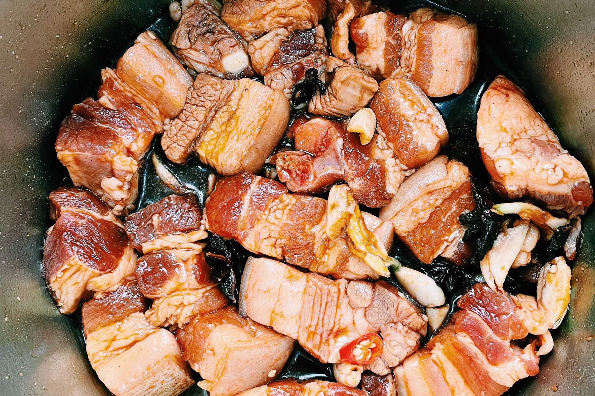 Su family classic soy braised pork belly.